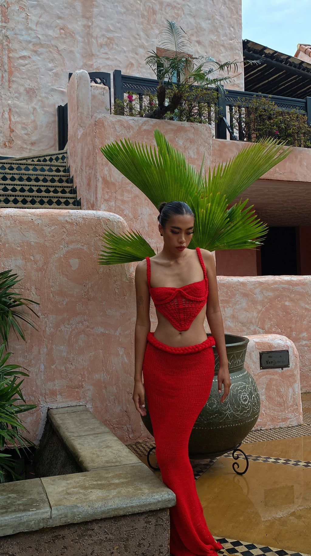 Red Pia Flowering Girl