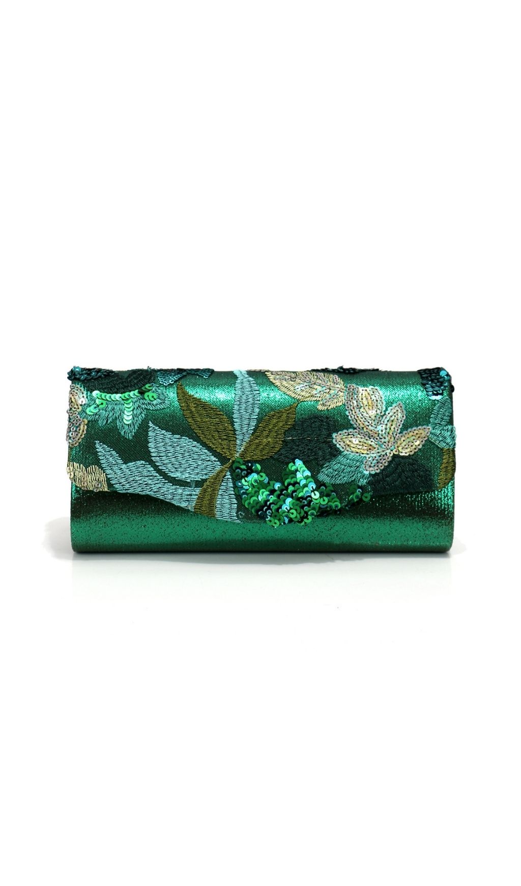 Leala Green Flower Sequin Handbag Flowering Girl