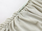 Matcha Lace Strapless Spliced Knitted Mini Dress Flowering Girl