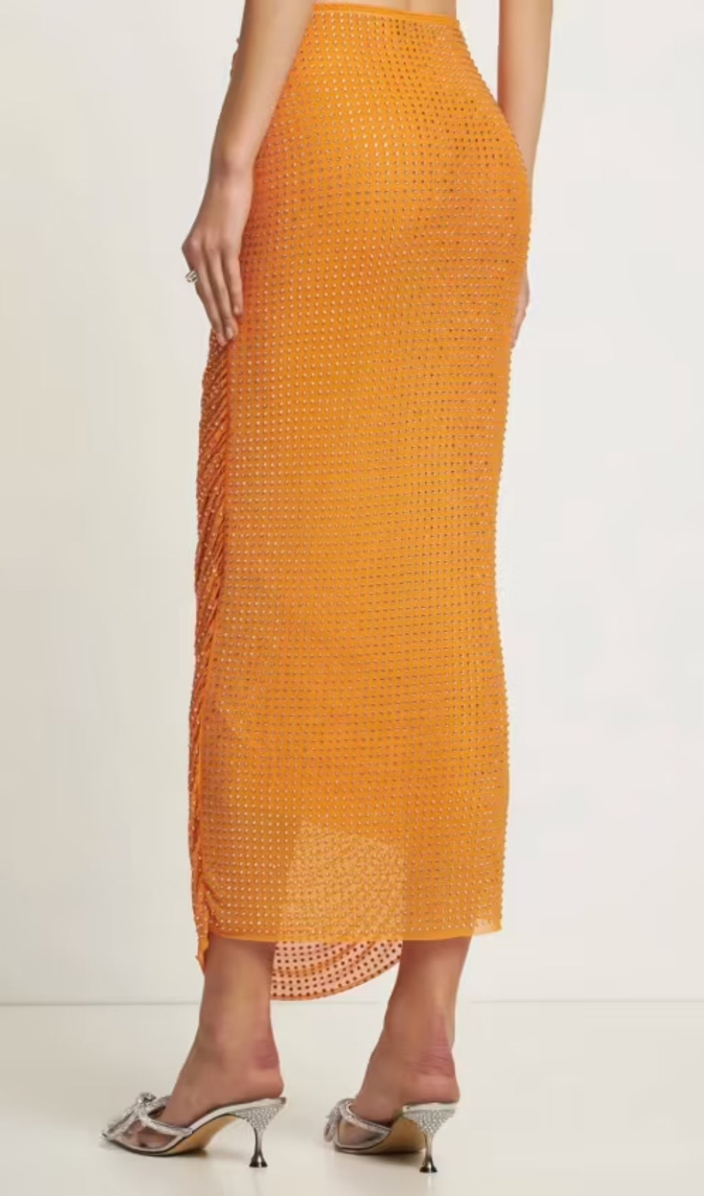 Buzz Orange Diamond Maxi Skirt Set Flowering Girl