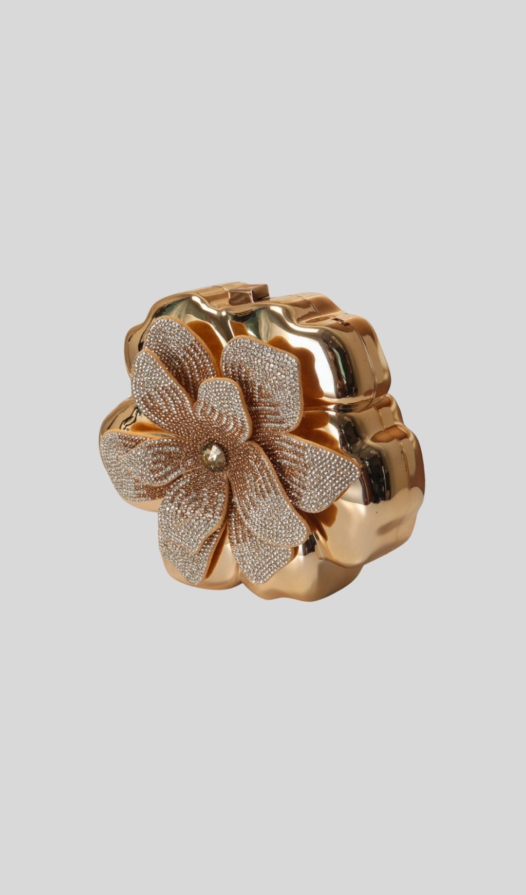 Khoi Gold Flower Diamante Bag Flowering Girl