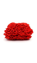 Adahy Flower Satin Bag In Red Flowering Girl
