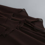 Myriam Coffee Halter Flower Maxi Dress