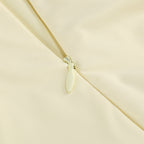 Myna Yellow Halter Pleated Maxi Dress With Gloves