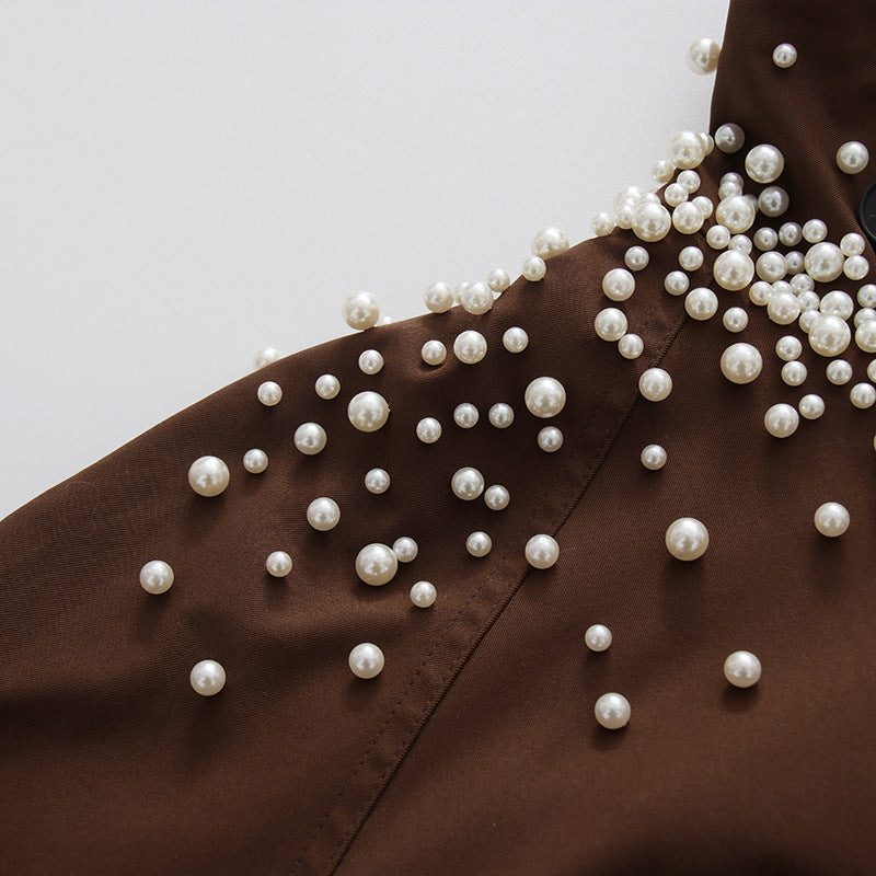 Moon Camel Brown Beaded Jacket