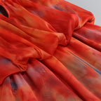 Muska Strapless Printed Mini Dress