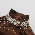 Moon Camel Brown Beaded Jacket