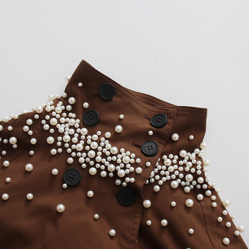 Moon Camel Brown Beaded Jacket