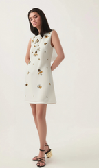 Cyrielle crystal-embellished mini dress Flowering Girl