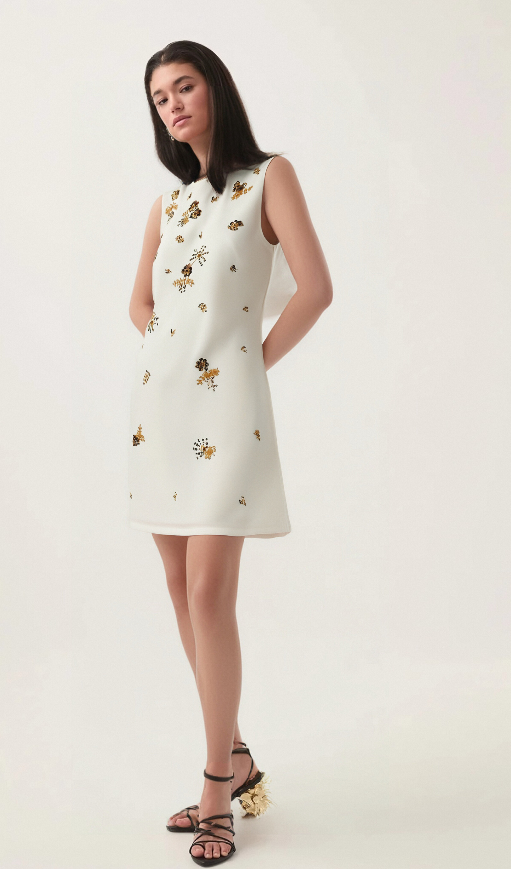 Cyrielle crystal-embellished mini dress Flowering Girl