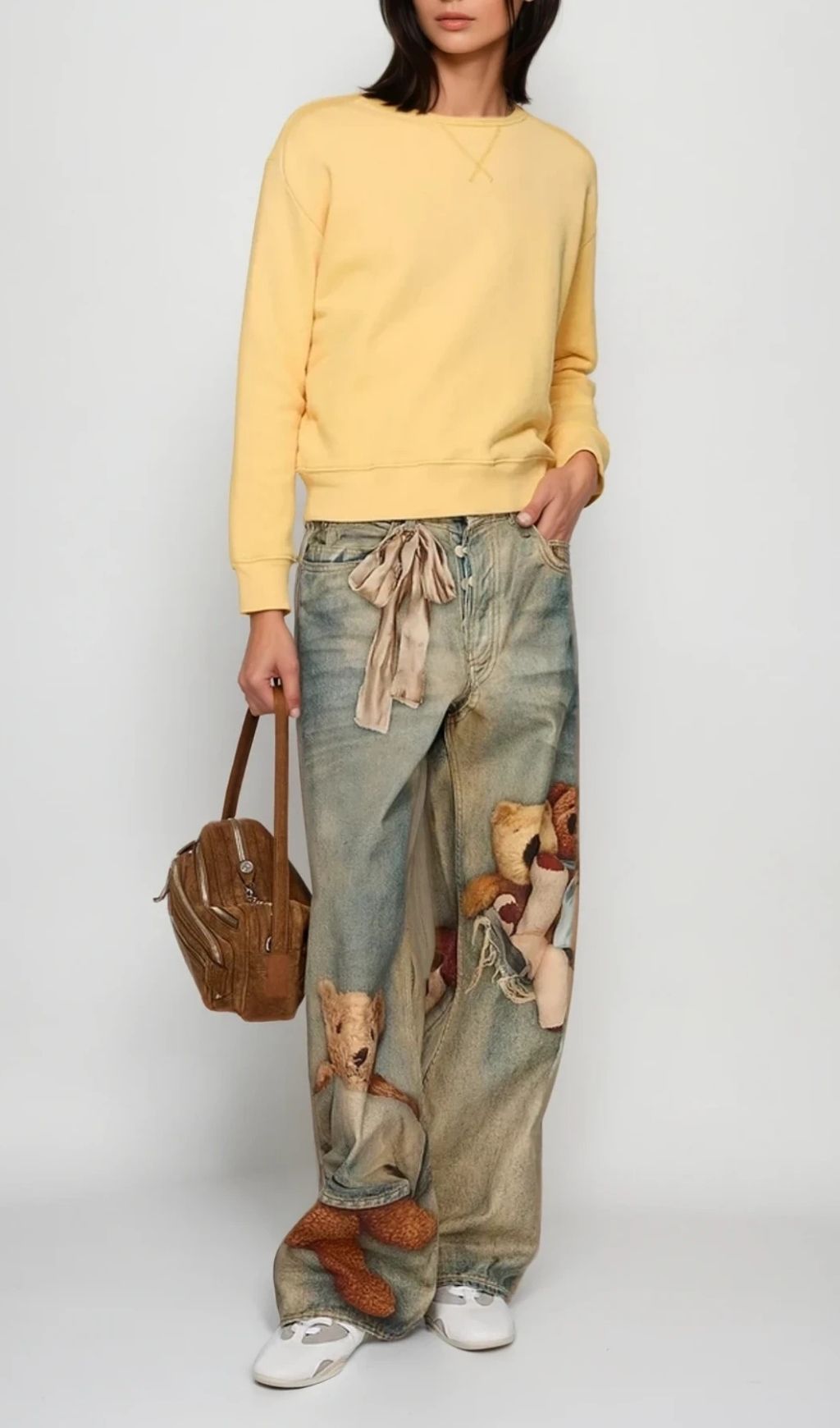 Prima Print Barrel Jeans Flowering Girl