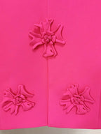 Acedia Pink Three Dimensional Floral Suit Flowering Girl