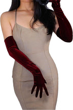 Red Velvet Gloves Flowering Girl