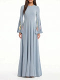 Vestra Flared Sleeve Flower Maxi Dress Flowering Girl