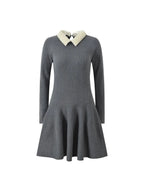 Ribbed Mini Skater Dress Flowering Girl