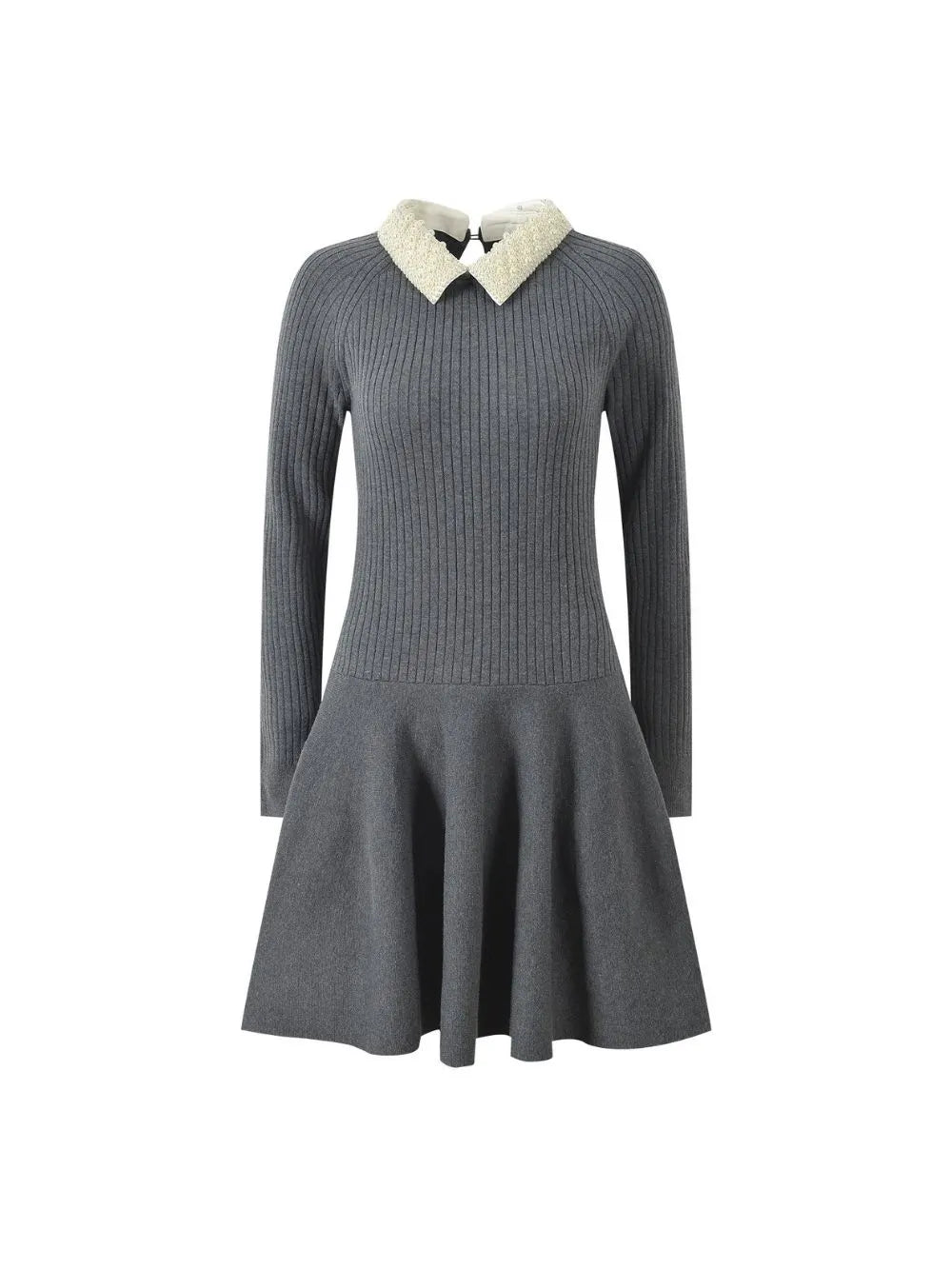 Ribbed Mini Skater Dress Flowering Girl