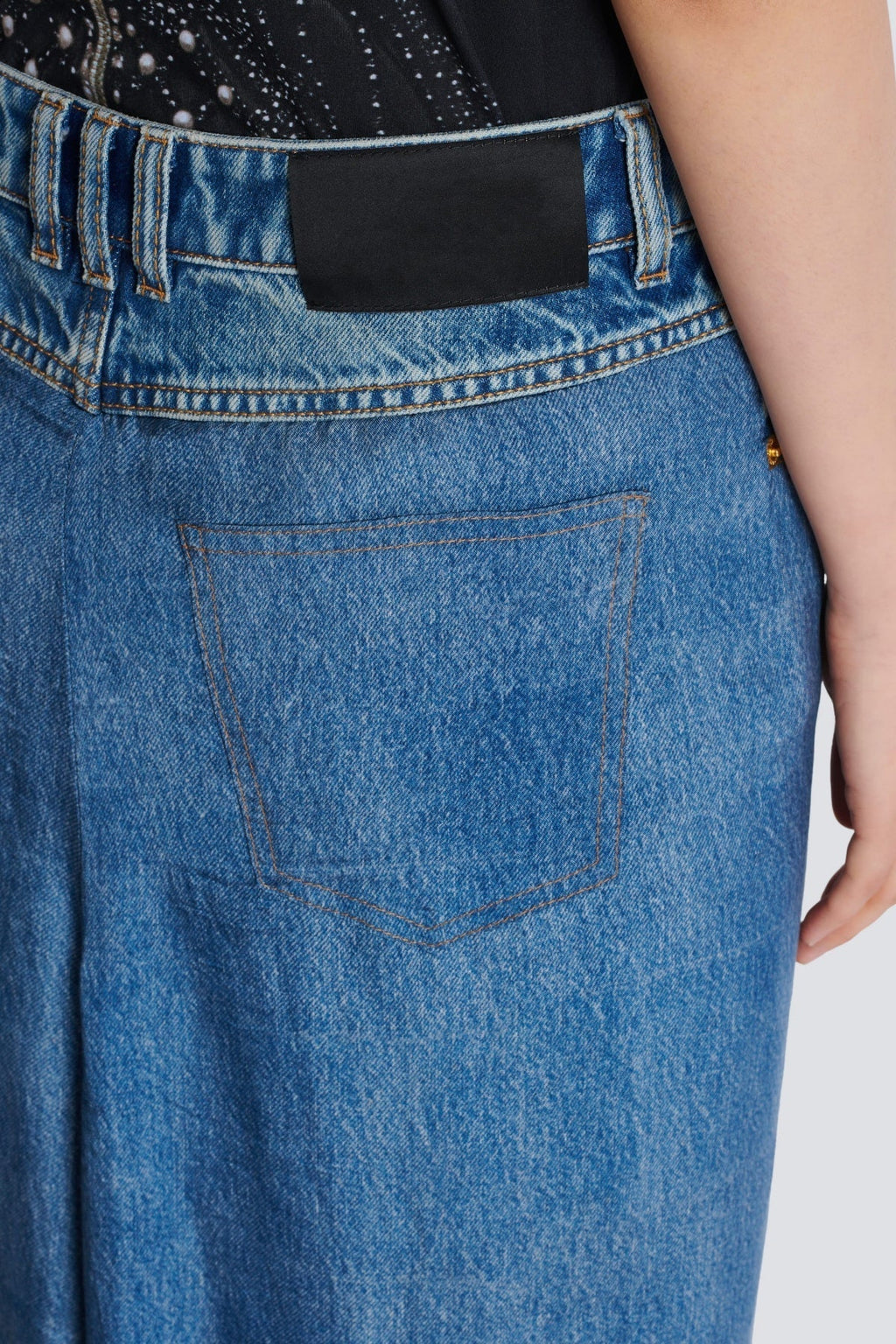 Austyn Jeans With Draped Skirt Flowering Girl