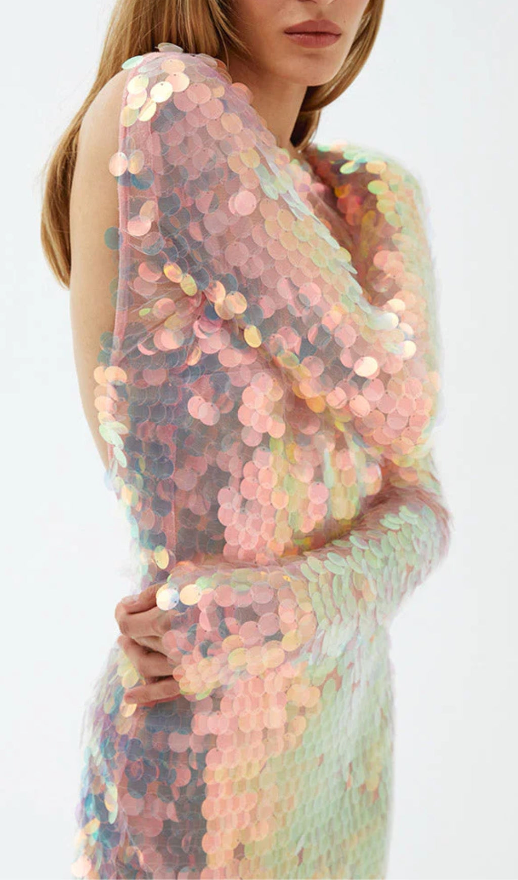 Aella Sequins Backless Maxi Dress Flowering Girl