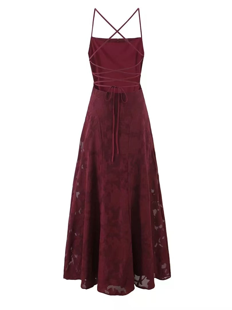 Francis Maxi Dress - Cherry Lacquer Flowering Girl
