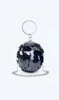 Adaiba Black Ball Sequin Bag Flowering Girl