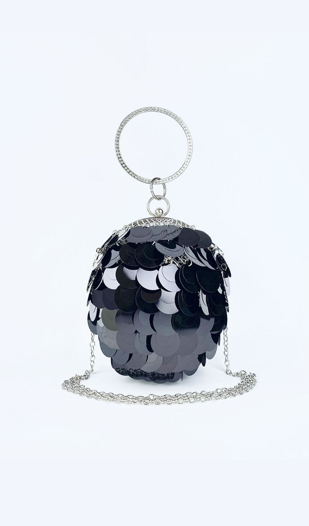 Adaiba Black Ball Sequin Bag Flowering Girl