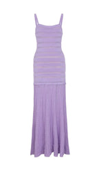 Kinsey Purple Knit Cardigan & Dress Set Flowering Girl