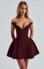 Marla Mini Dress - Cherry Lacquer Flowering Girl