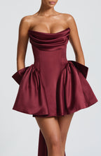 Trinity Mini Dress - Cherry Lacquer Flowering Girl