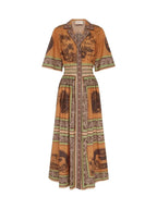 Kloe Printed Midi Dress Flowering Girl