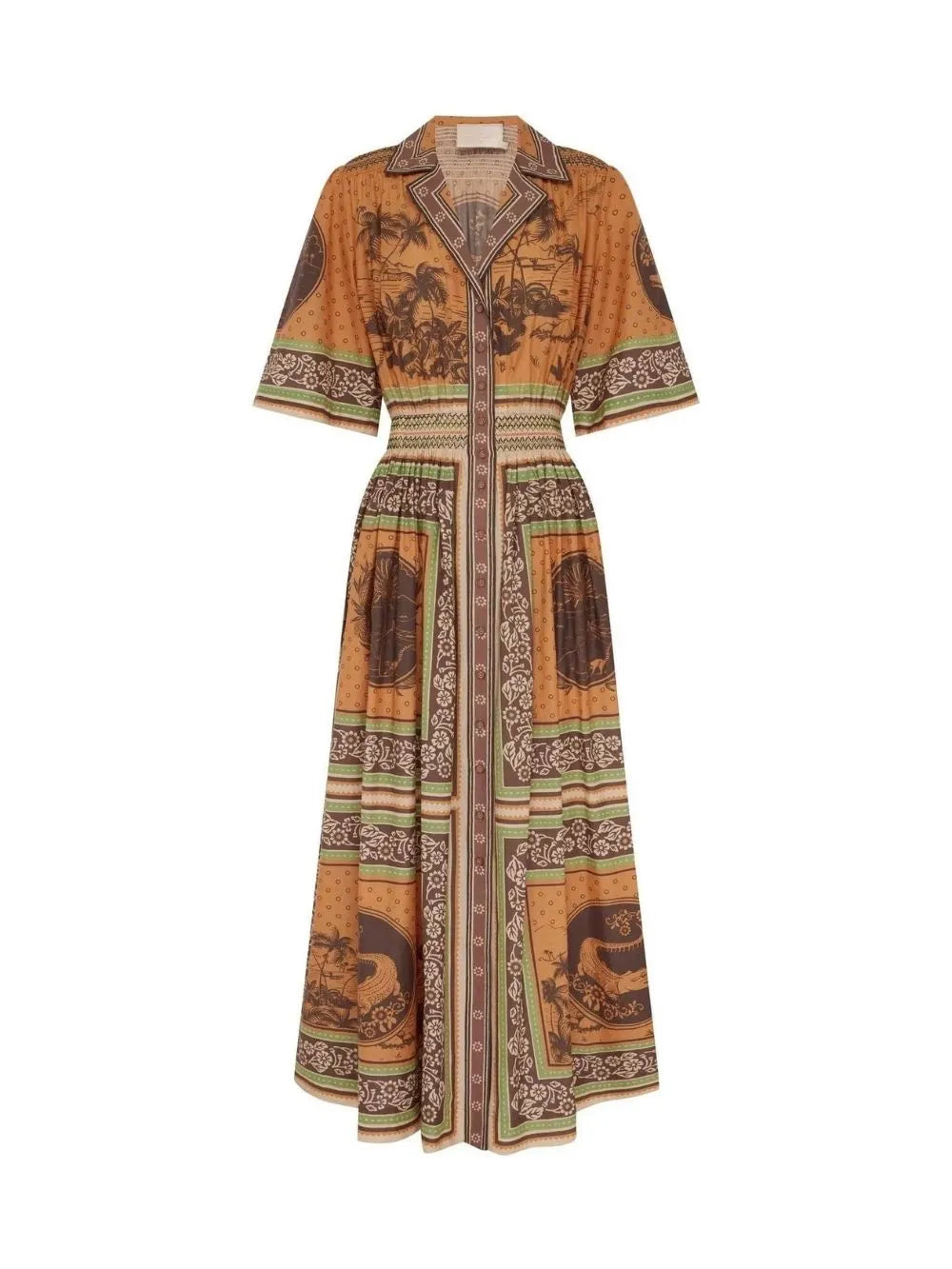 Kloe Printed Midi Dress Flowering Girl