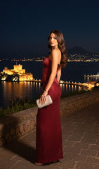 Isley Red Embellished Two-Piece Set Flowering Girl
