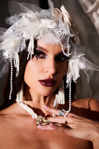 Havera Mesh Flower Tiara Flowering Girl
