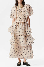 Colette Polka Dot Ruffle Skirt Two Piece Set Flowering Girl