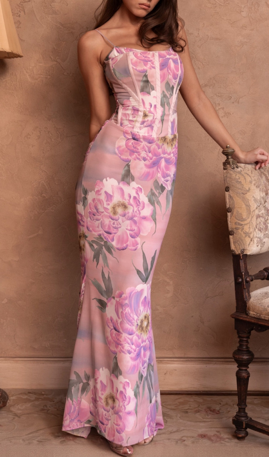Elan Flower Printed Maxi Dress Flowering Girl