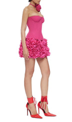 Clegg Pink Corset Flower Two-Piece Set Flowering Girl