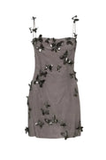Aldis Butterfly Spaghetti Mini Dress Flowering Girl