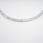Florence Silver Tone Crystal Embellished Necklace Flowering Girl