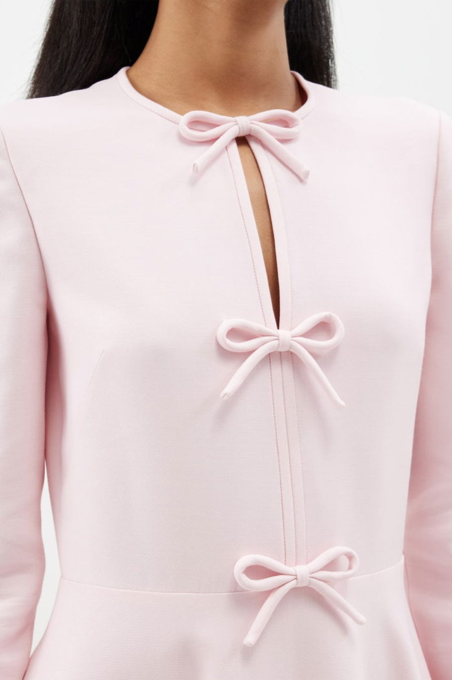 Alvaia Bow Long Sleeve Maxi Dress Flowering Girl