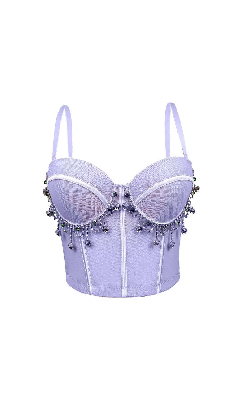 Fausta Diamante Corset Crop Top Flowering Girl