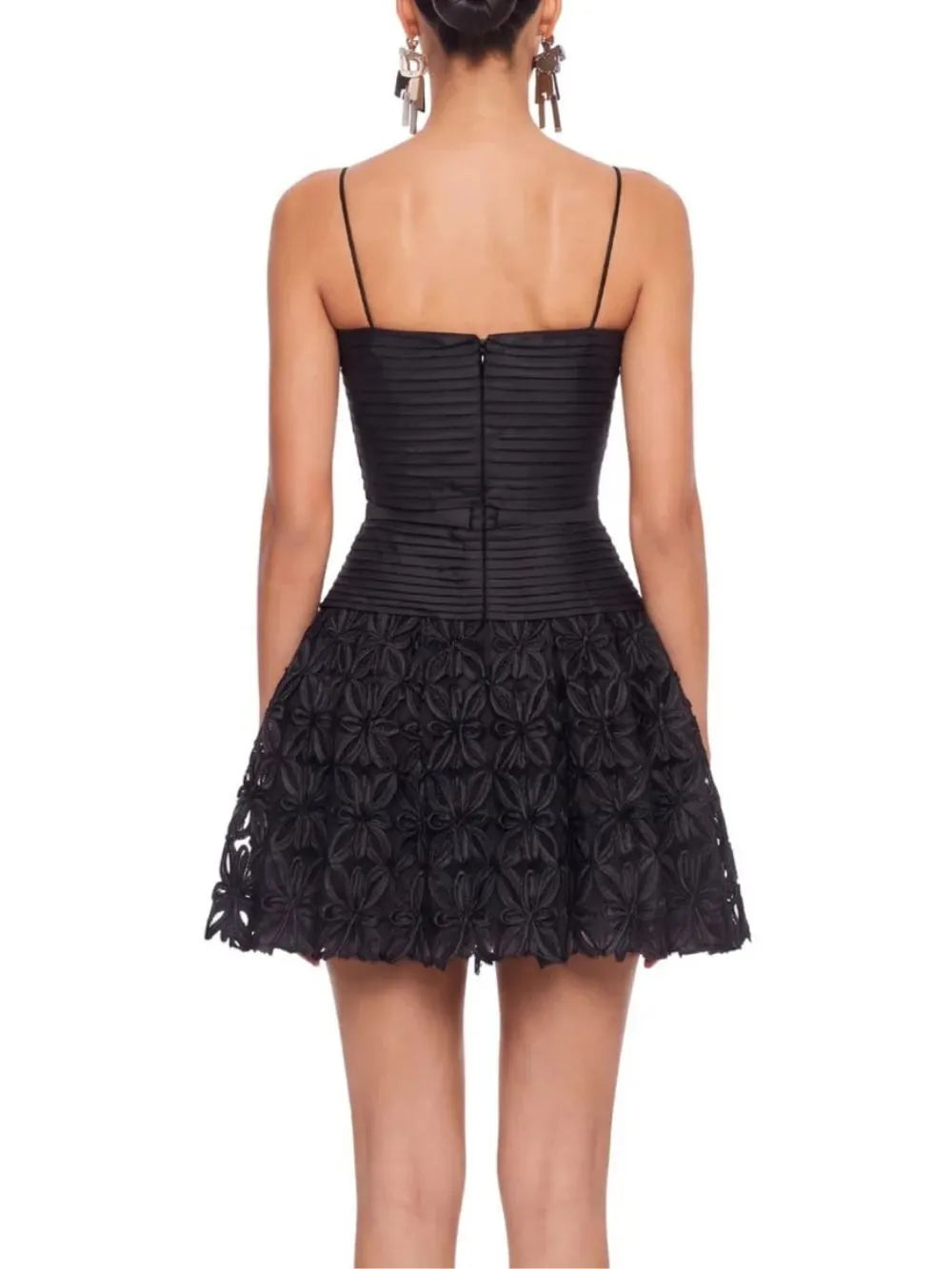 Alvora Spaghetti Floral Flared Mini Dress Flowering Girl