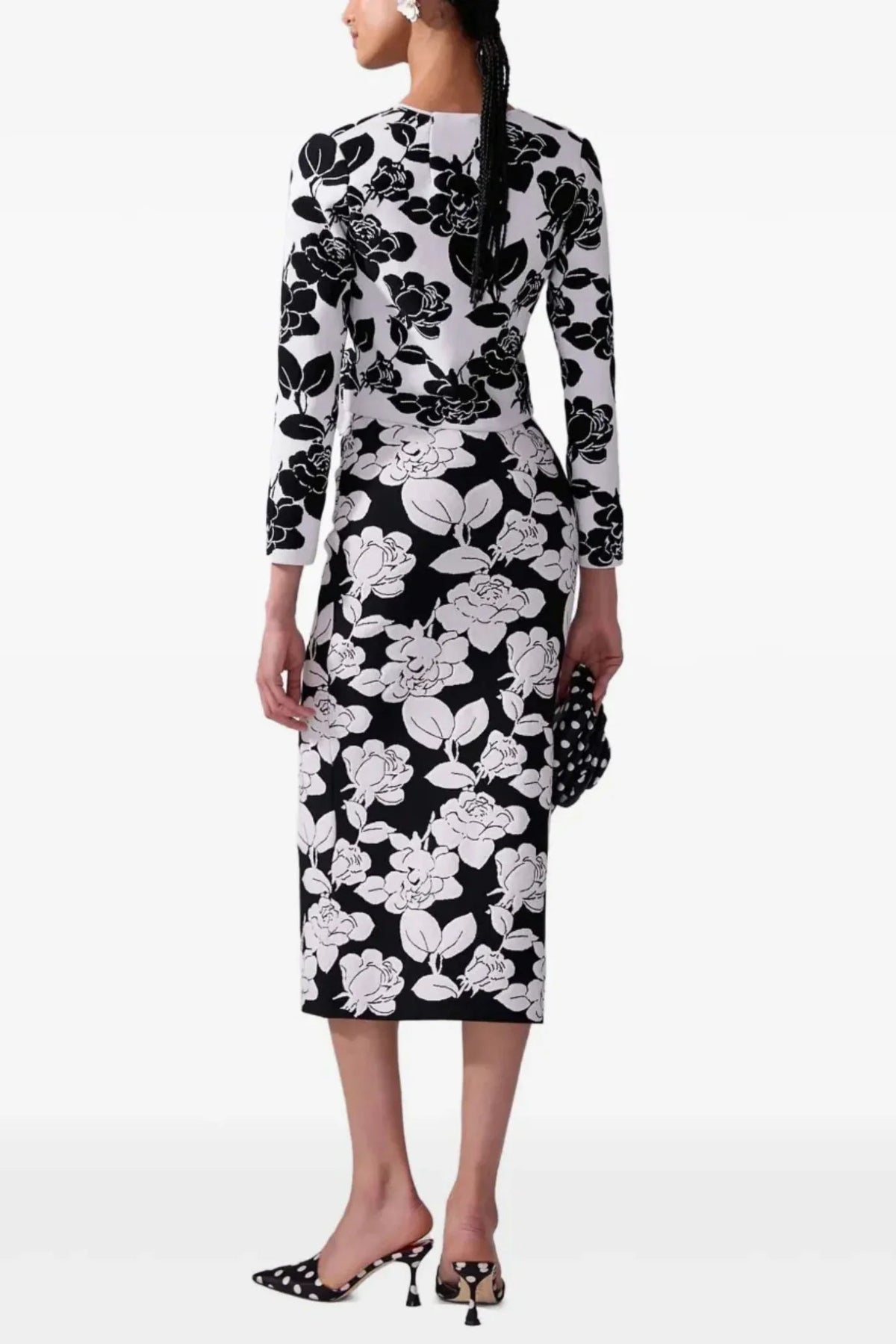 Vernon Jacquard Bandage Two Piece Set Flowering Girl