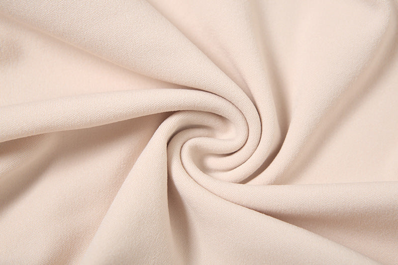 Olivia Sleeveless Folds Midi Dress In Pale Pink Flowering Girl