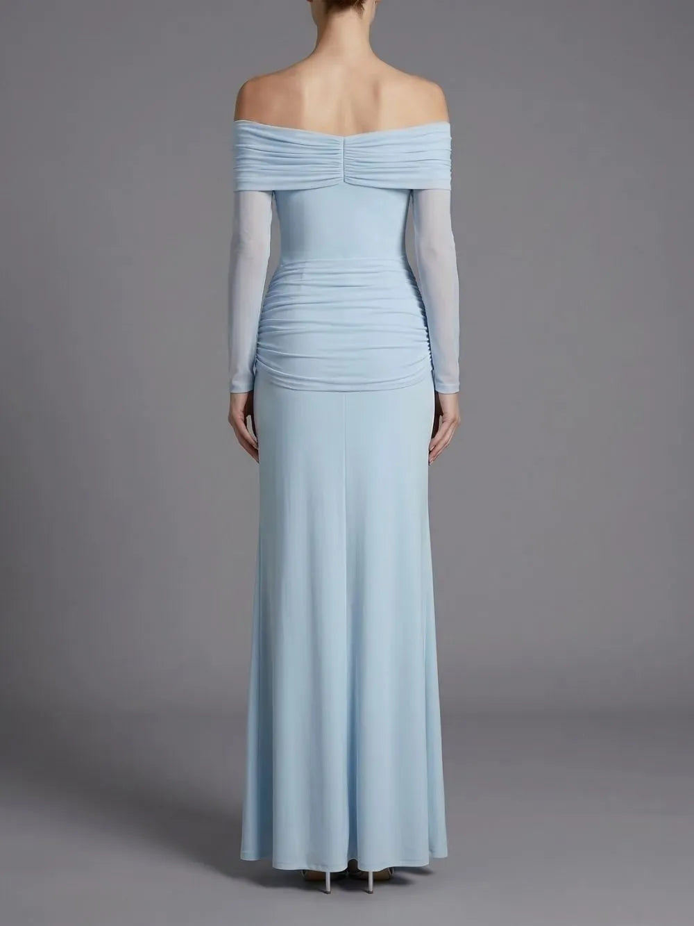 Jalenor Off Shoulder Twisted Maxi Dress Flowering Girl
