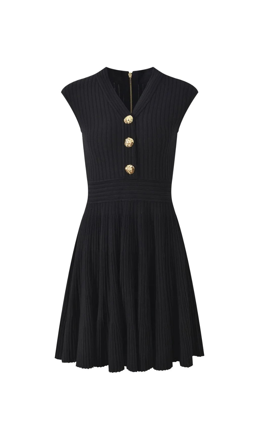 Hamid V-Neck Knit Mini Dress Flowering Girl