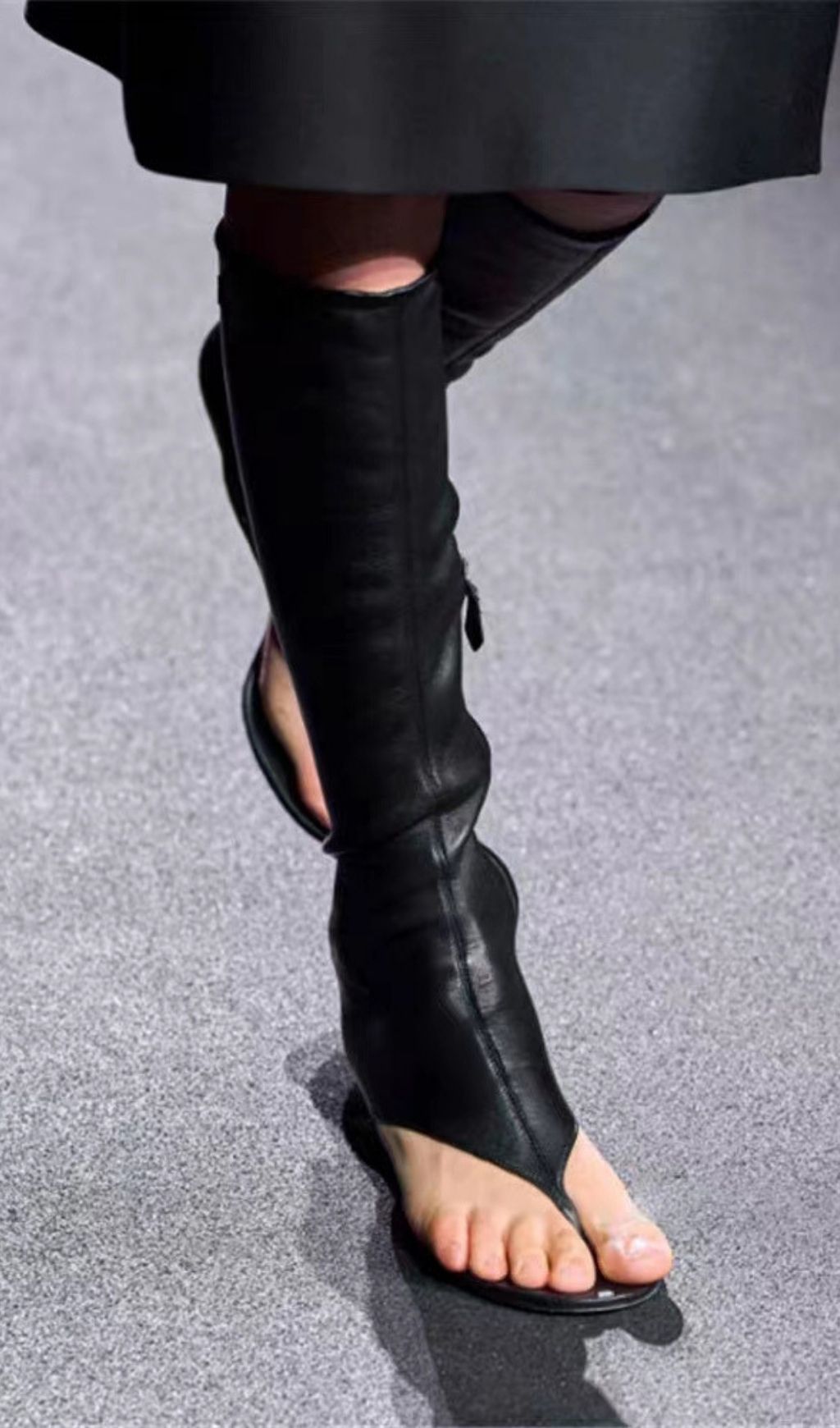 Andrej Cutout Leather Boots Flowering Girl