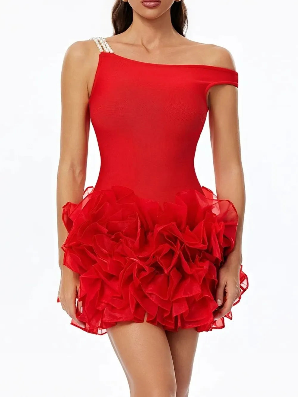 Raxelle Pearl Bandage Mini Dress Flowering Girl