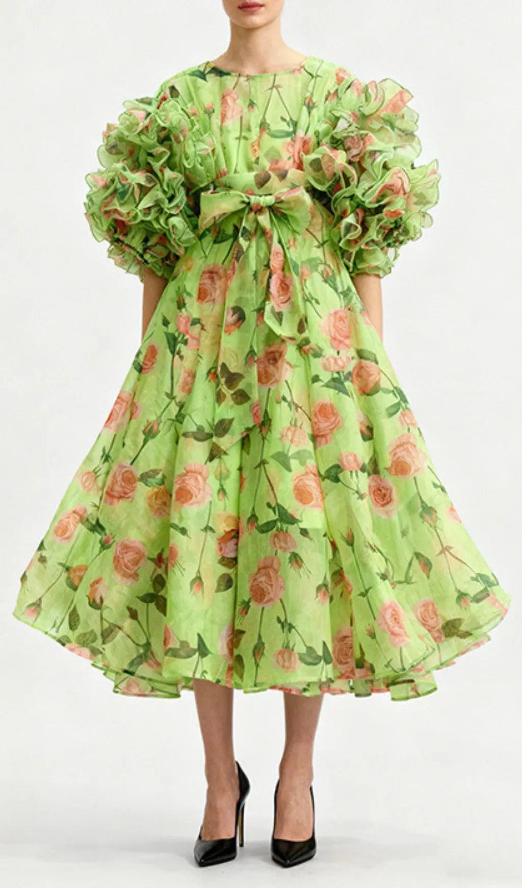 Jordin Floral Midi Dress Flowering Girl