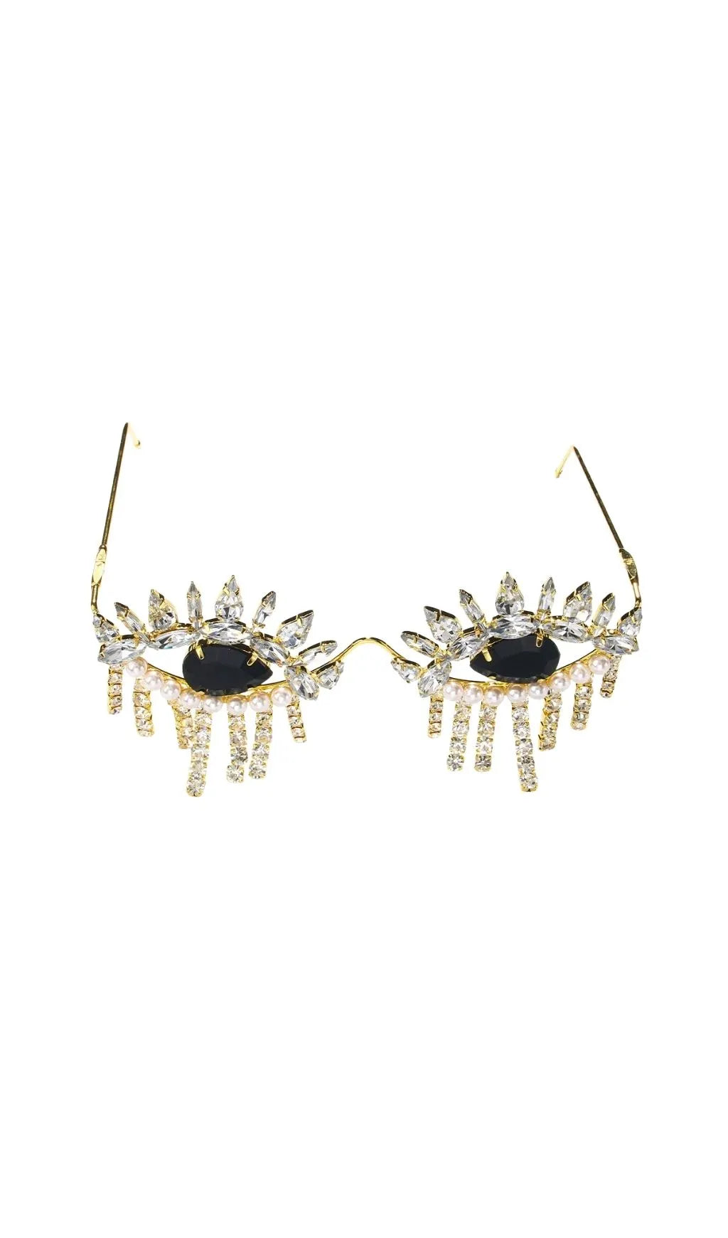 Morrissey Rhinestone Fringe Sunglasses Flowering Girl