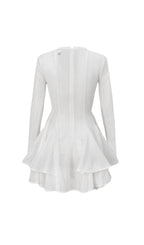Colt Long Sleeve Ruffle Mini Dress Flowering Girl