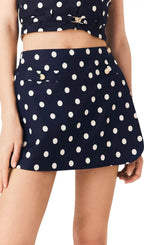 Linen Blend Skort Flowering Girl